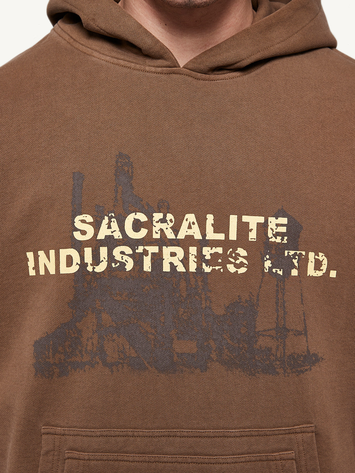 INDUSTRY HOODIE - RUST BROWN