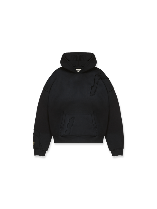 SPLIT HOODIE - BLACK