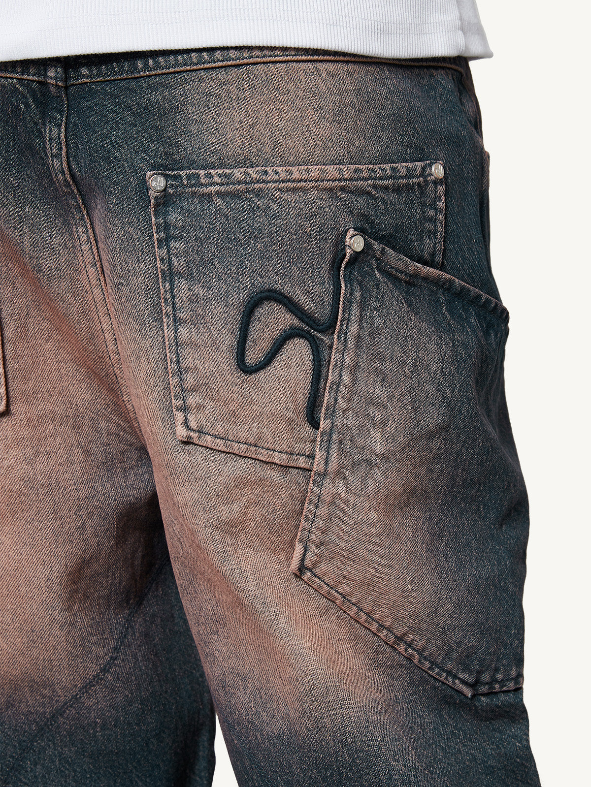JEANS - RUST BROWN
