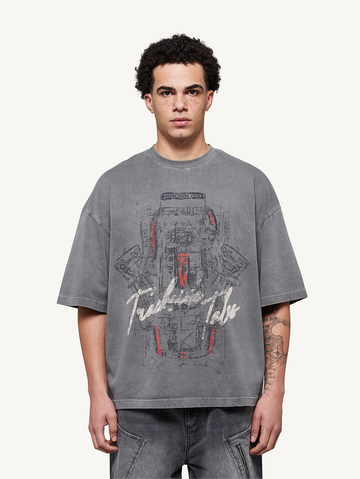 RACING SHIRT - ACID GREY