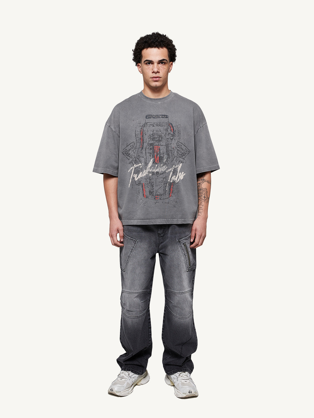 RACING SHIRT - ACID GREY