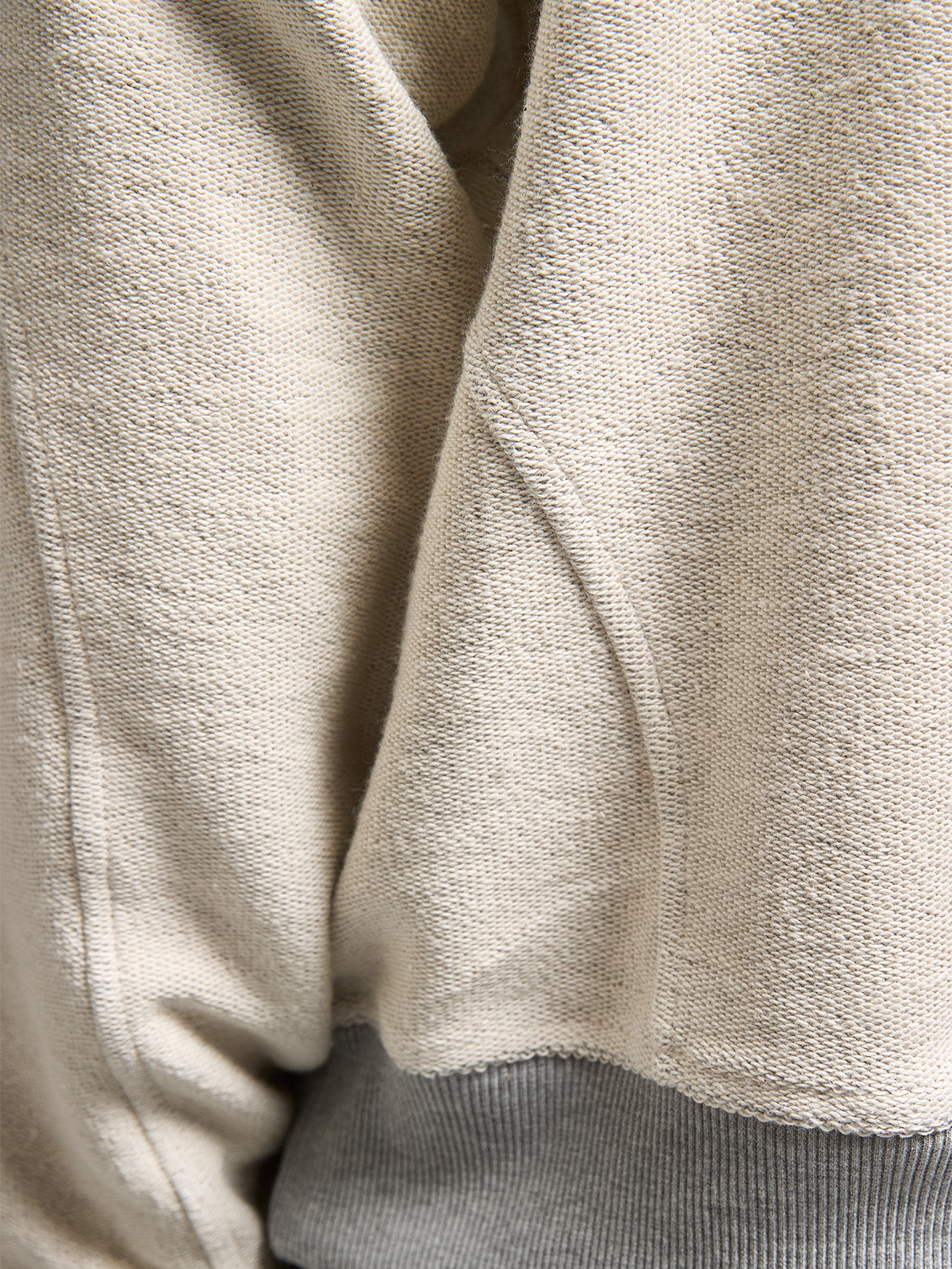 CRACKED SCR SWEATER - GREY MELANGE