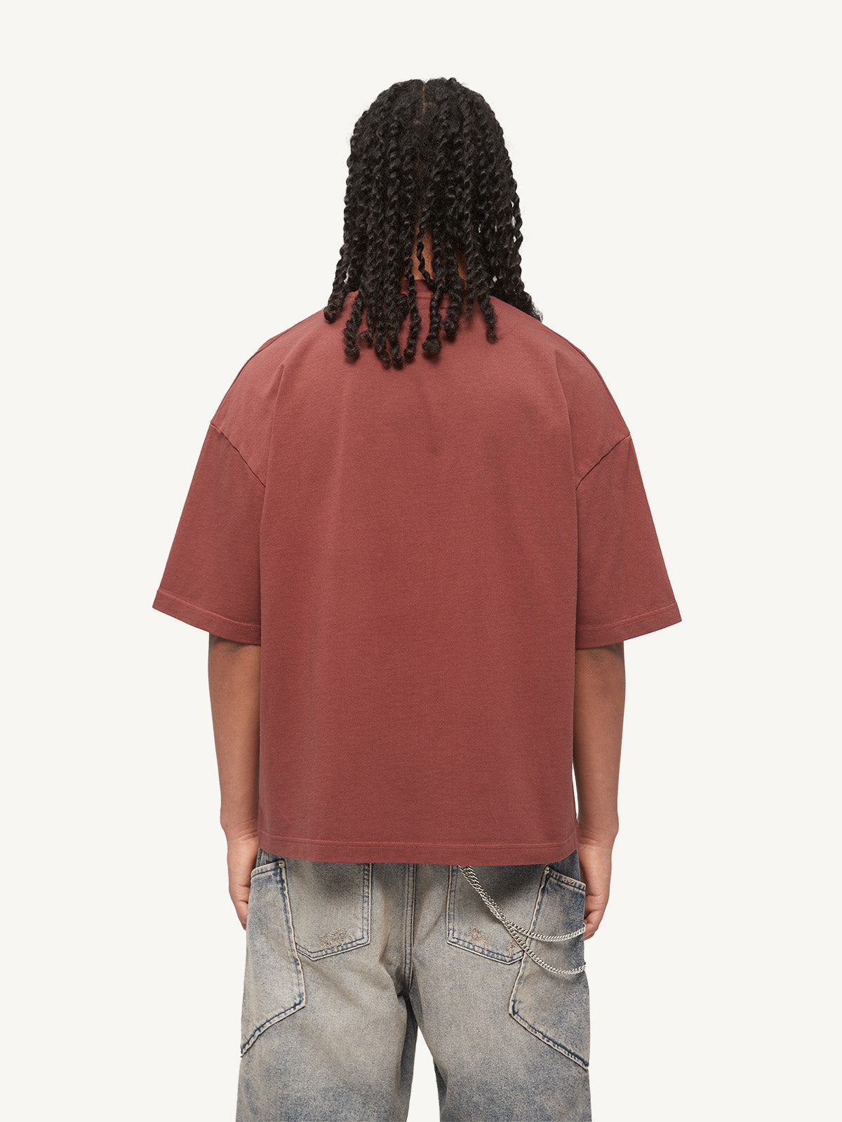 ECHOES TSHIRT - RED ACID WASH