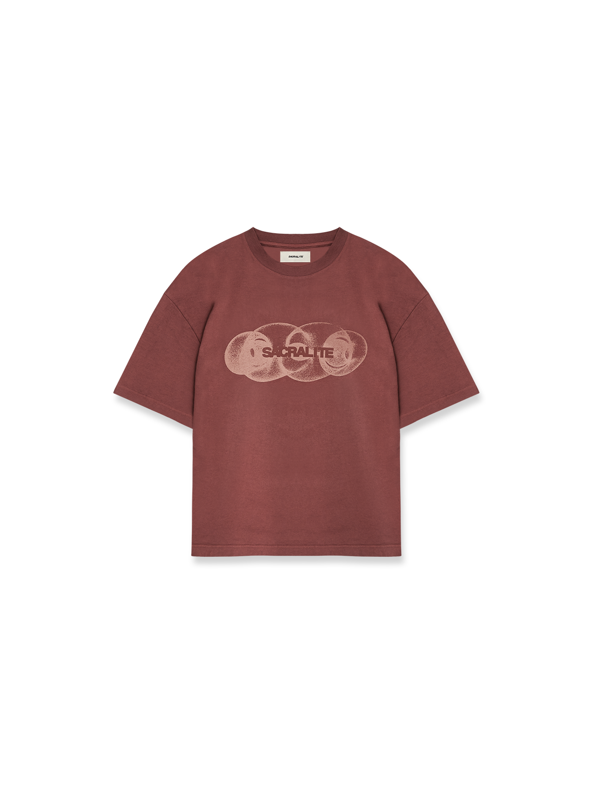ECHOES TSHIRT - RED ACID WASH