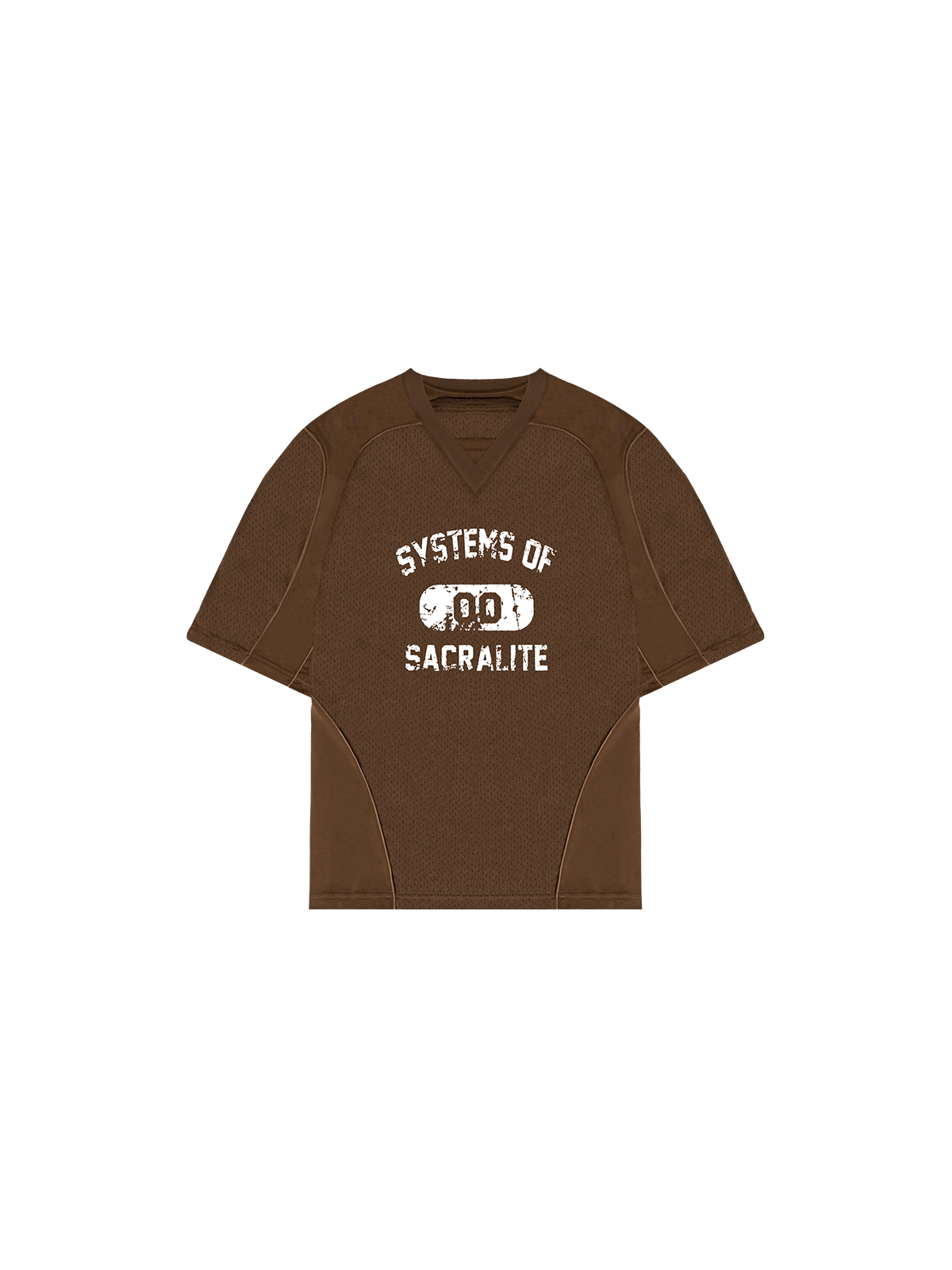 MESH TSHIRT - BROWN