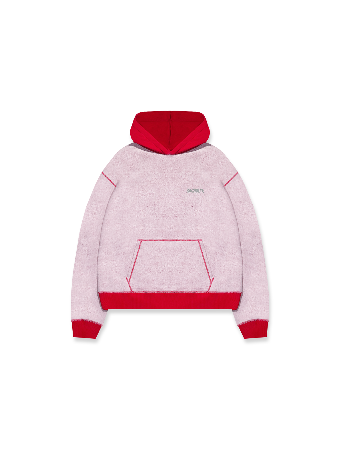 INSIDE OUT HOODIE - RED