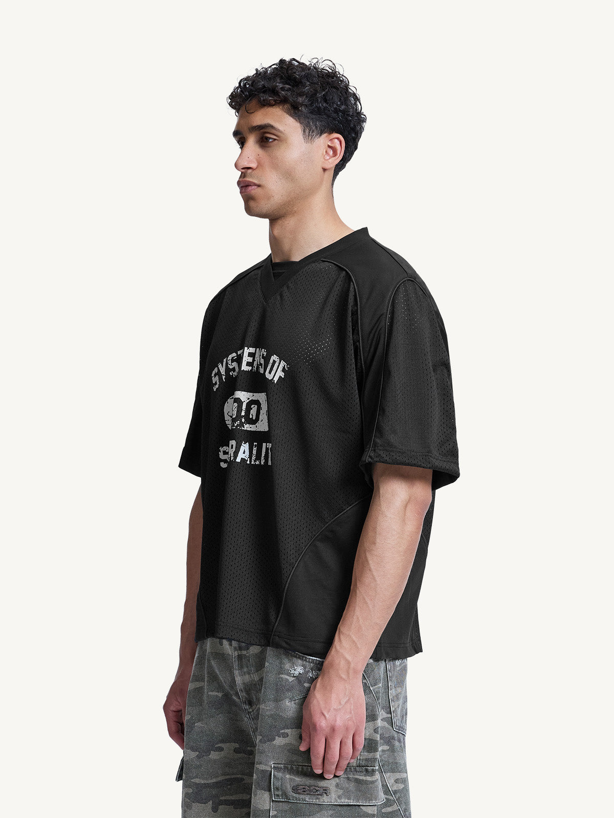 MESH TSHIRT - BLACK