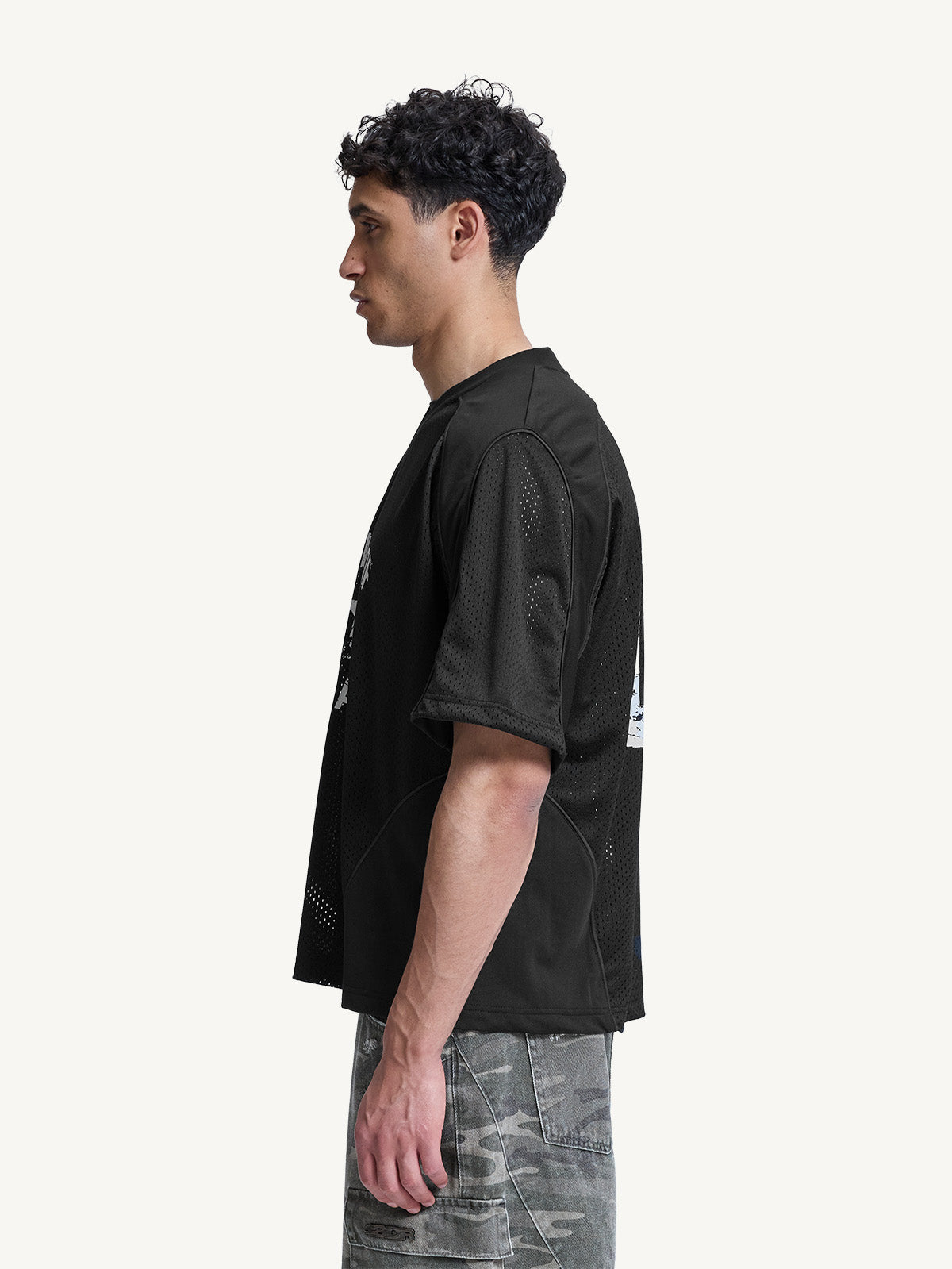 MESH TSHIRT - BLACK