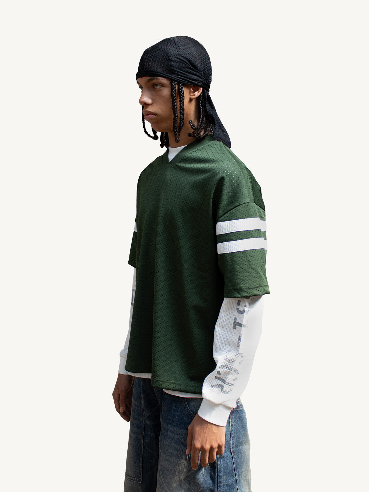 MESH WAFFLE L/S - GREEN