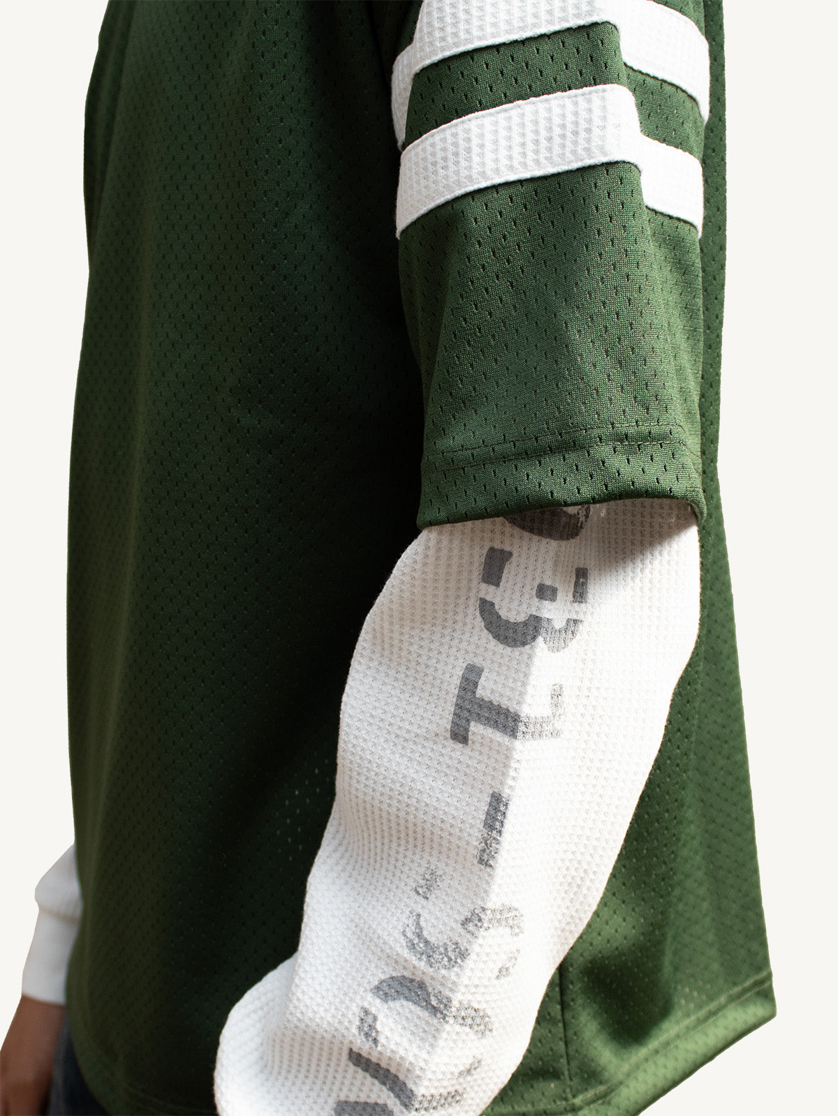 MESH WAFFLE L/S - GREEN