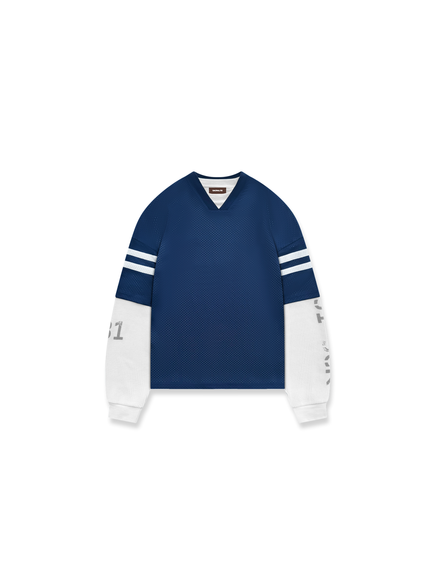 MESH WAFFLE L/S - BLUE