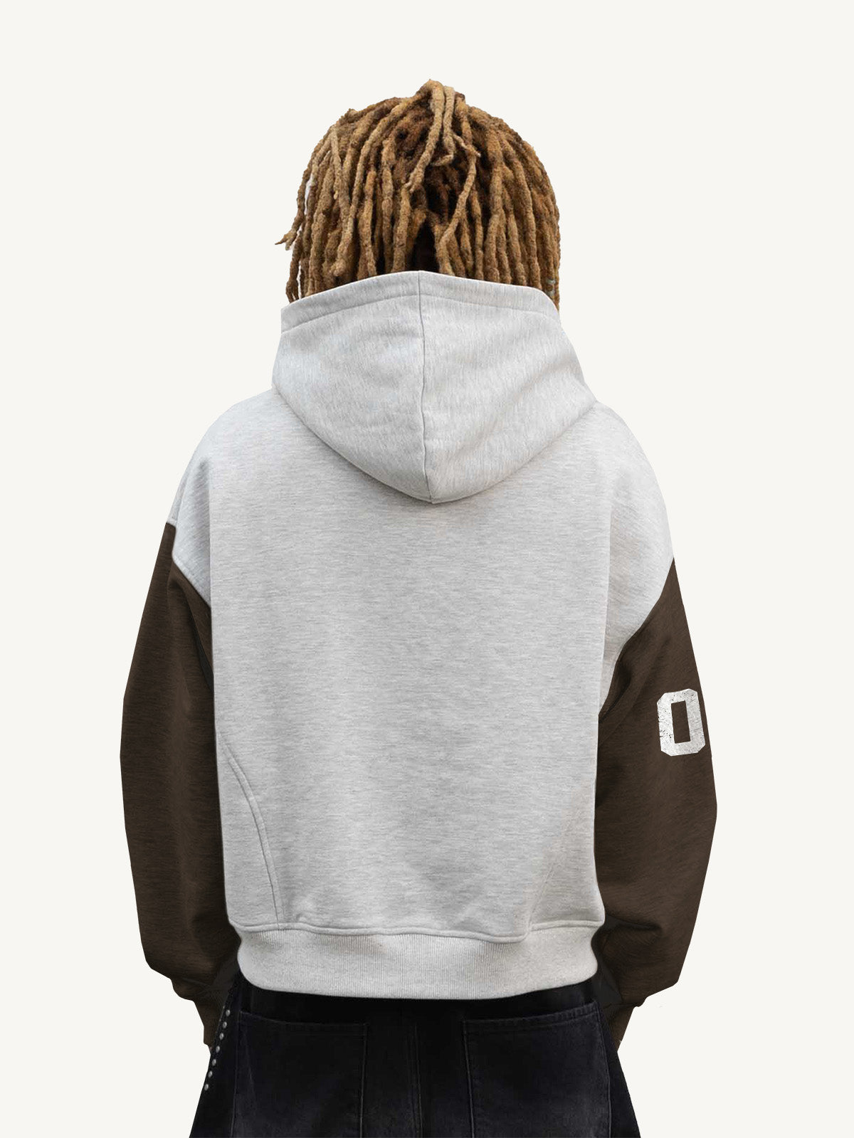 SPLIT ZIP HOODIE - MELANGE