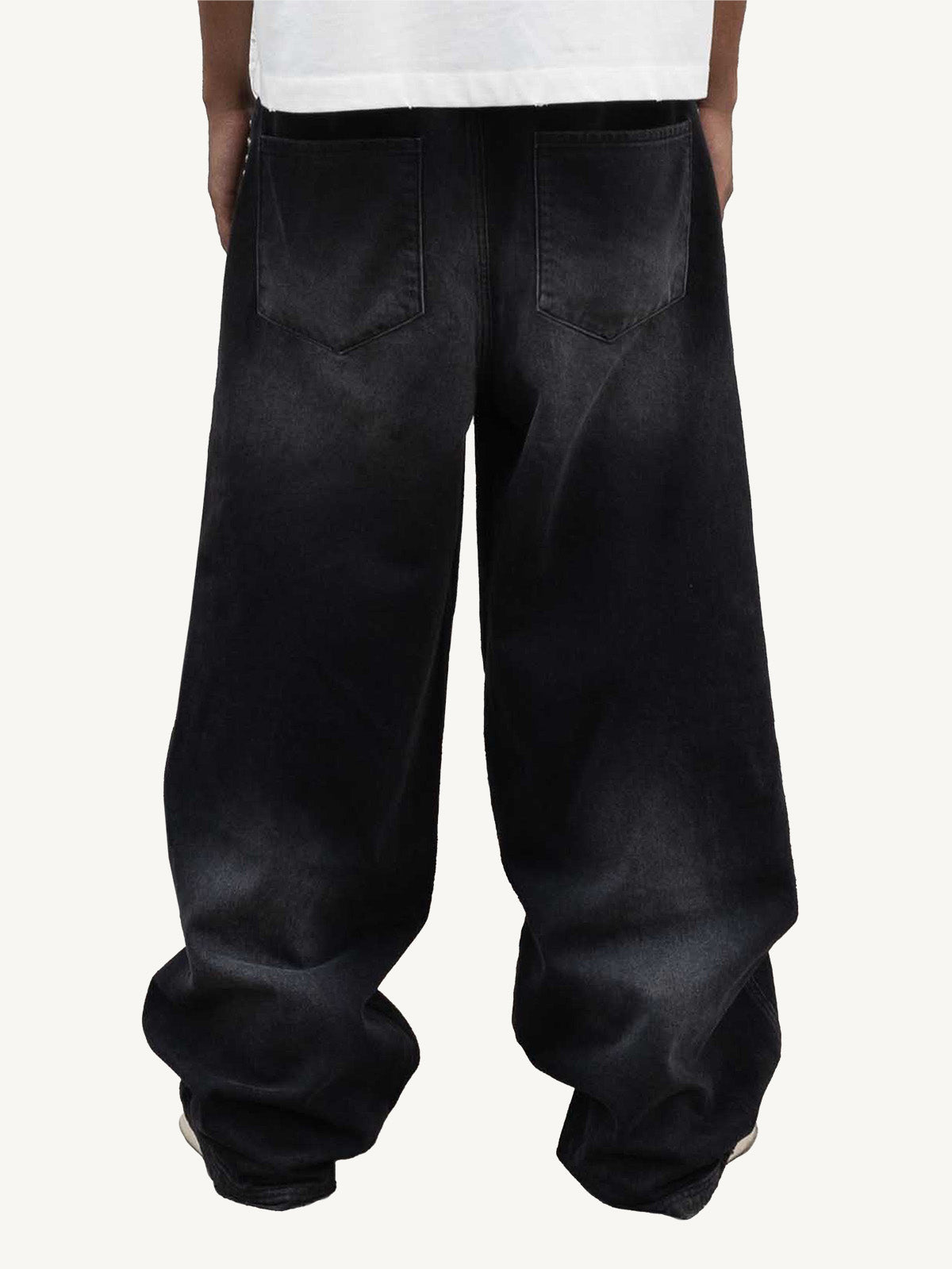 RIVET DENIM - WASHED GREY