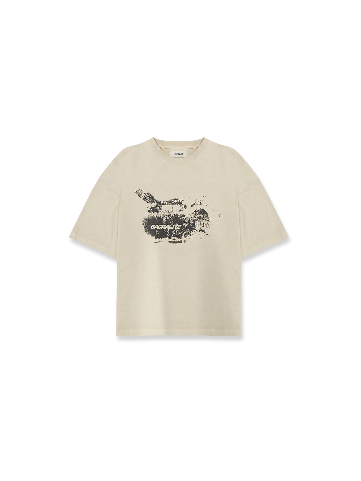 FORREST TSHIRT - BEIGE ACID WASH