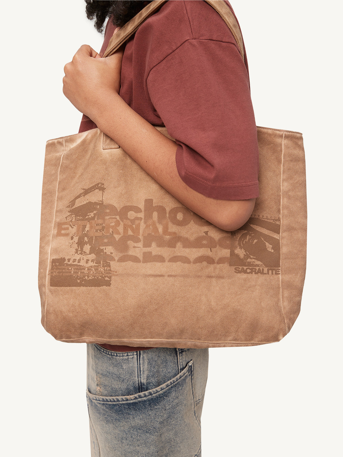ECHOES TOTE BAG - VINTAGE BROWN