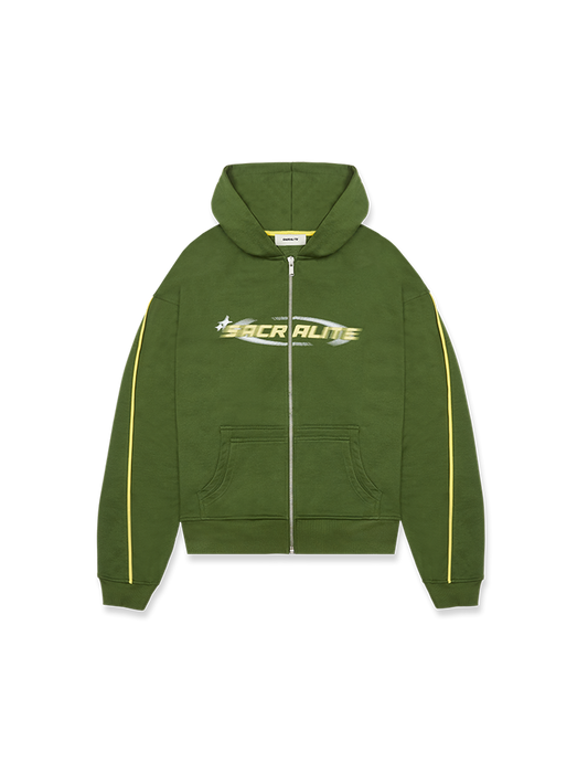 SACRALITE ZIP HOODIE - GREEN