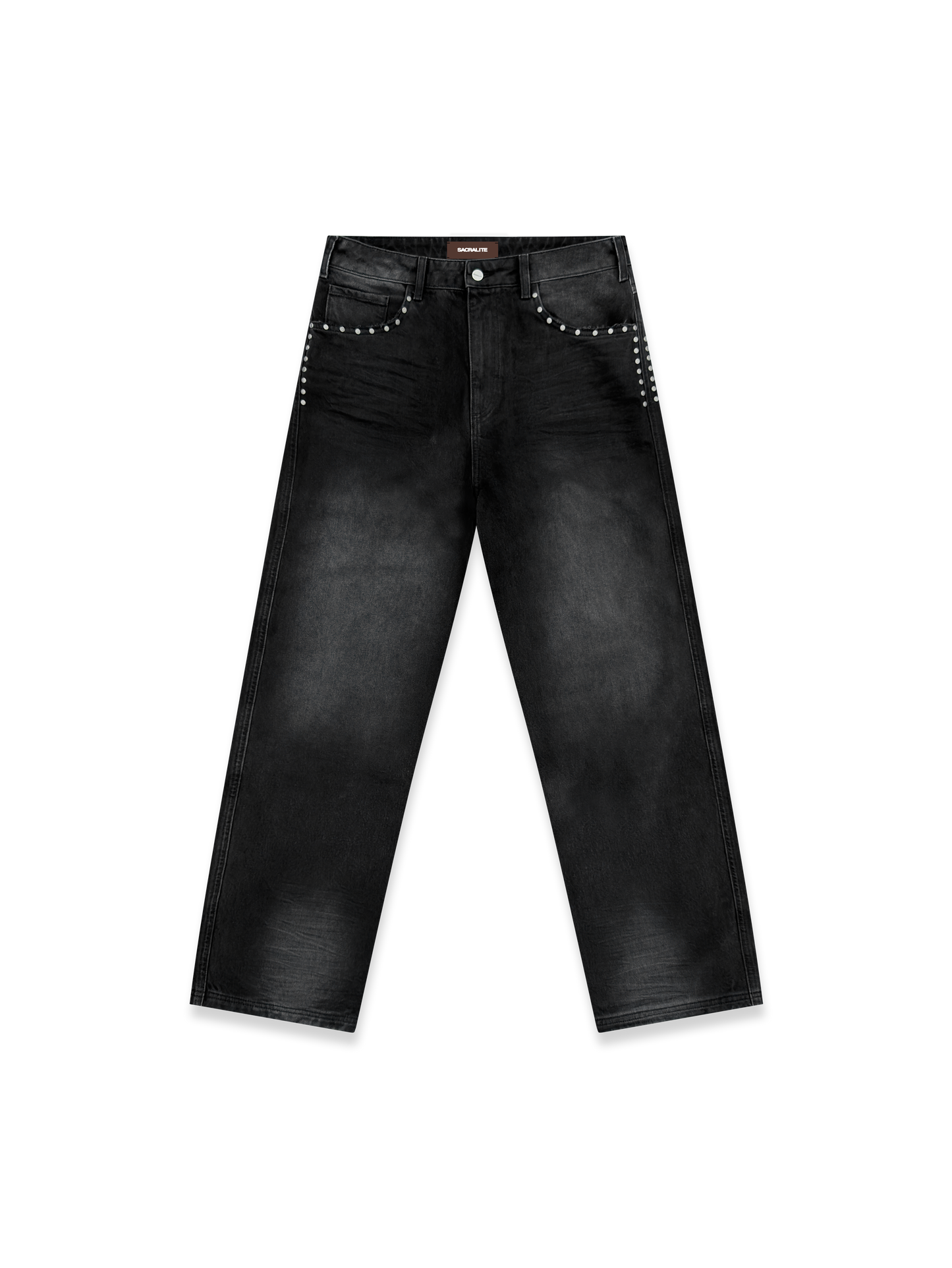 RIVET DENIM - WASHED GREY