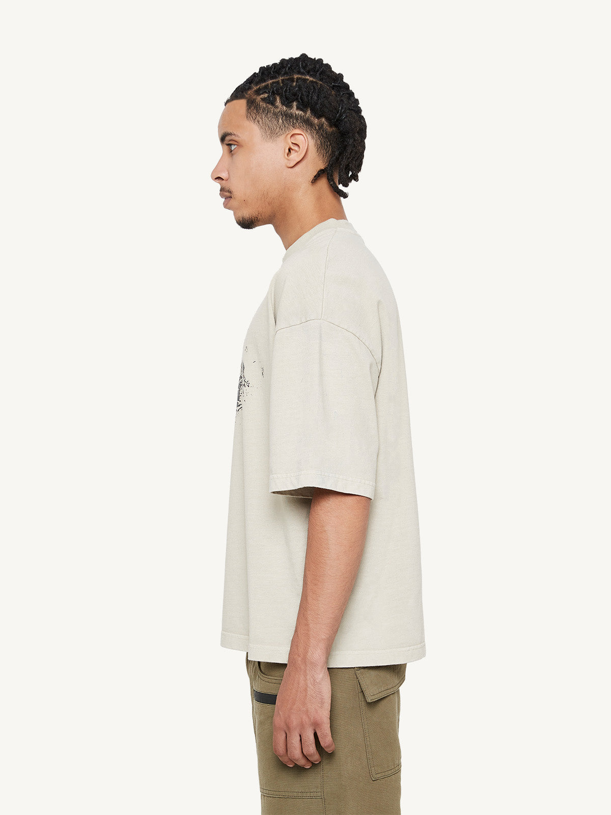 FORREST TSHIRT - BEIGE ACID WASH