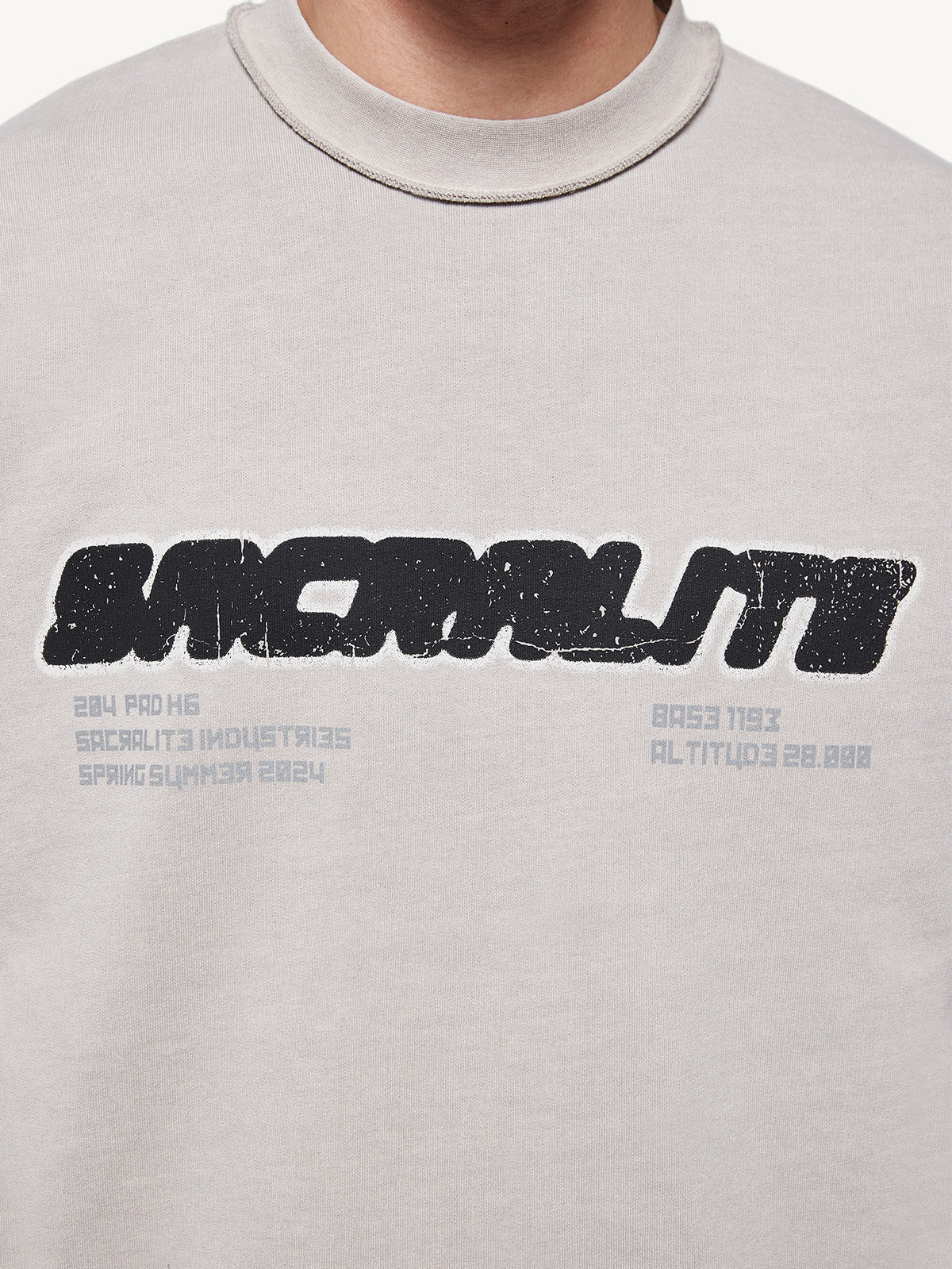 3M LOGO TSHIRT - GREY ACID WASH