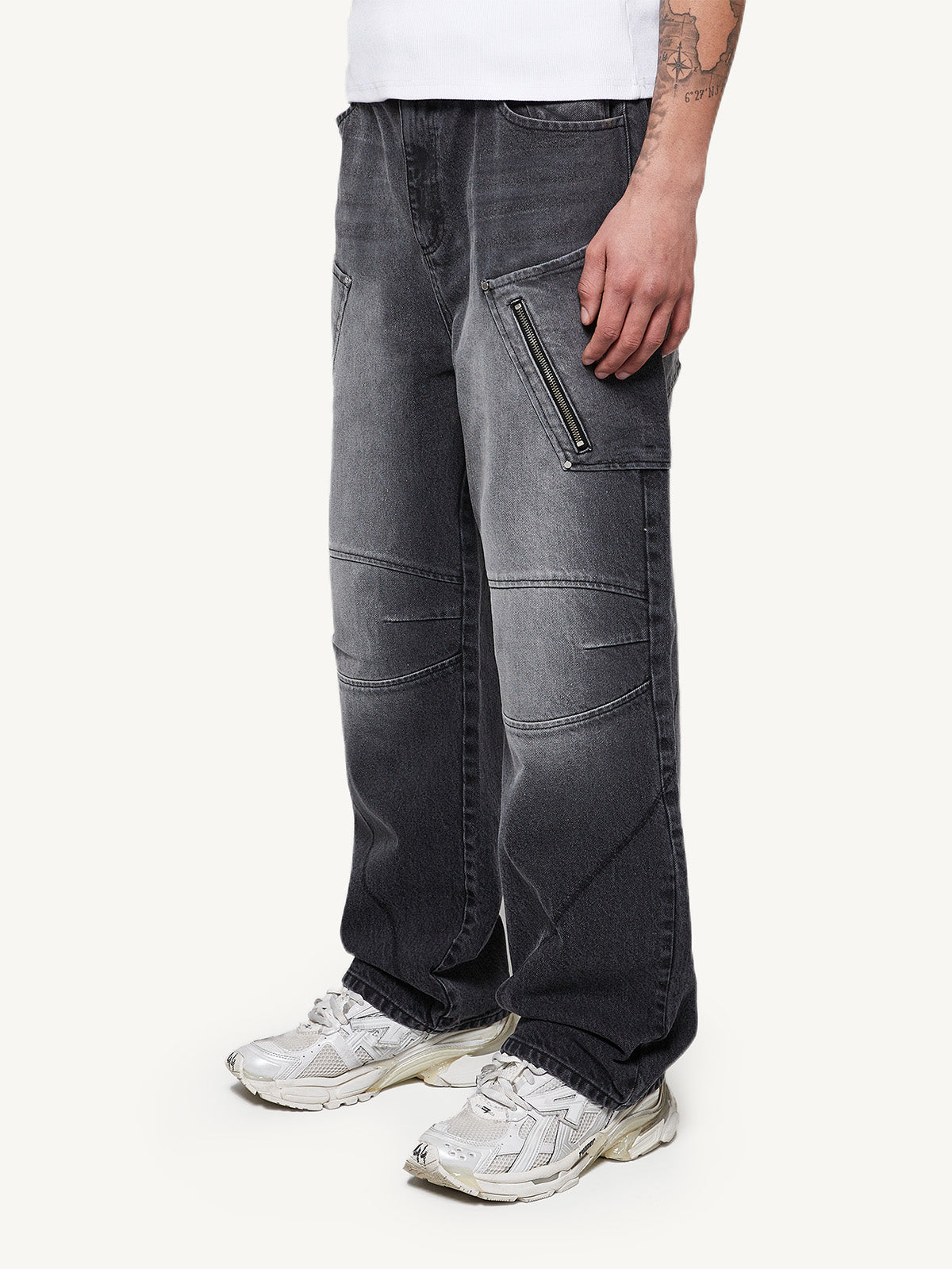 JEANS - WASHED GREY