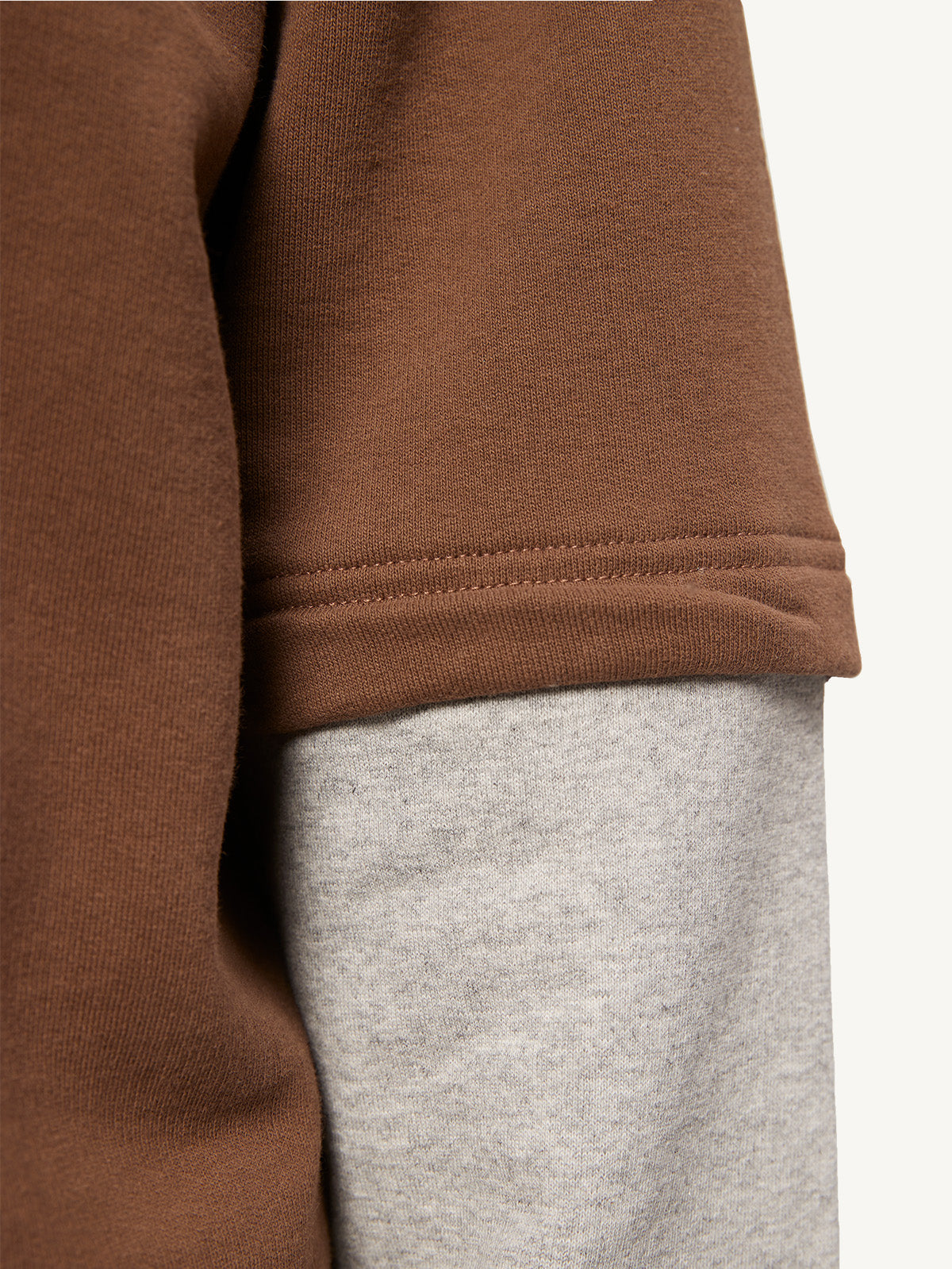 ECHOES SPLIT SWEATER - BROWN