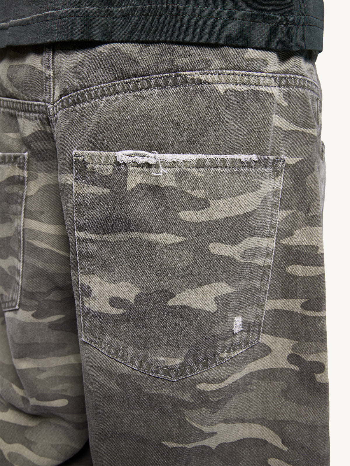 WASHED MULTIPOCKET CARGO - CAMO