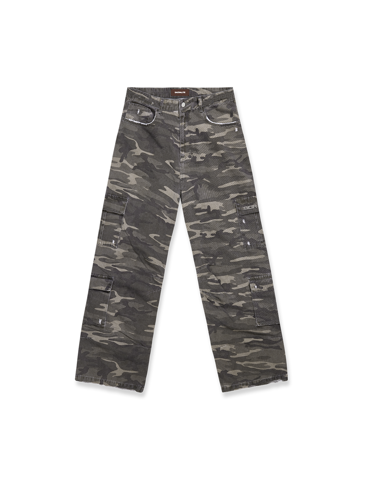 WASHED MULTIPOCKET CARGO - CAMO