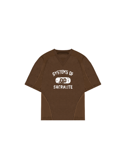 MESH TSHIRT - BROWN