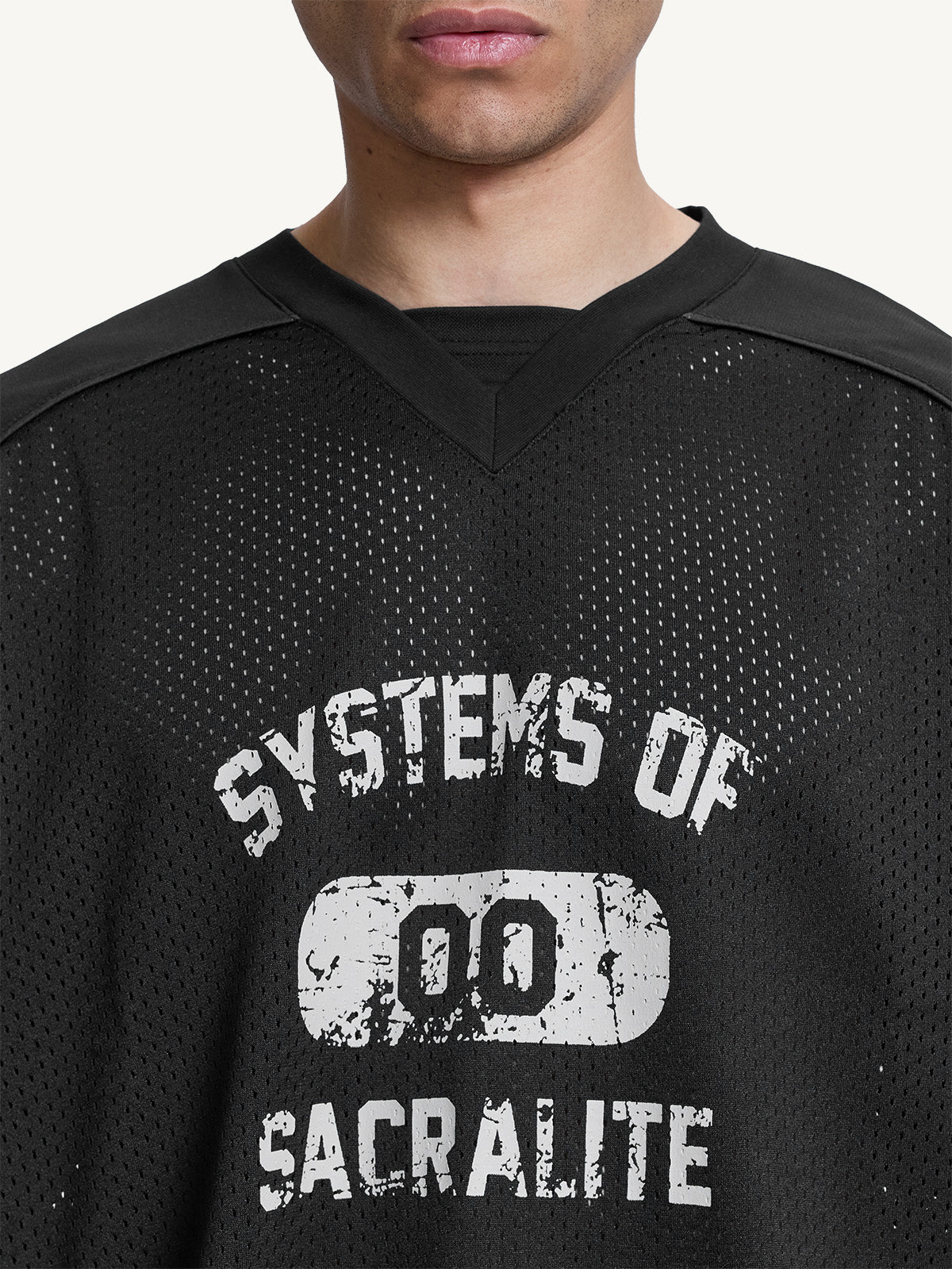 MESH TSHIRT - BLACK