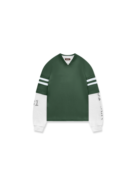 MESH WAFFLE L/S - GREEN