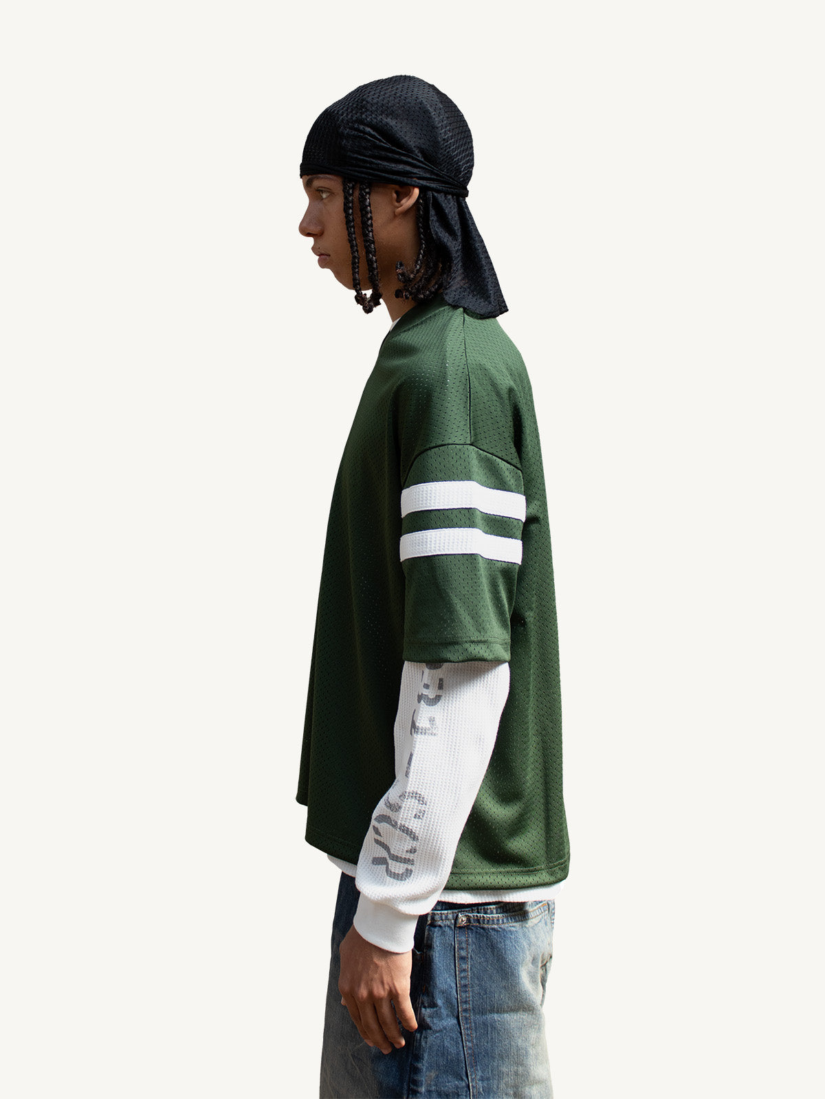 MESH WAFFLE L/S - GREEN