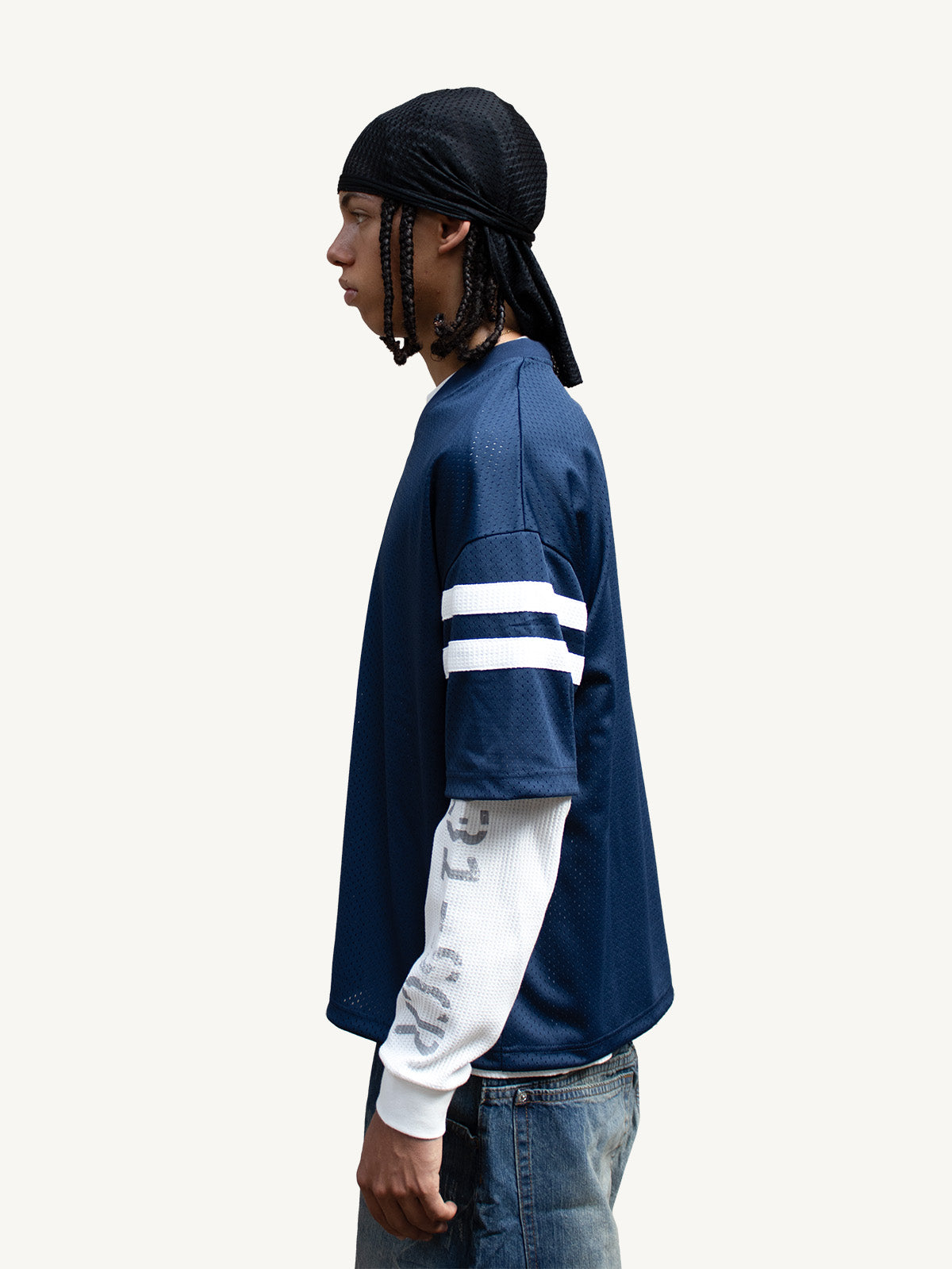 MESH WAFFLE L/S - BLUE