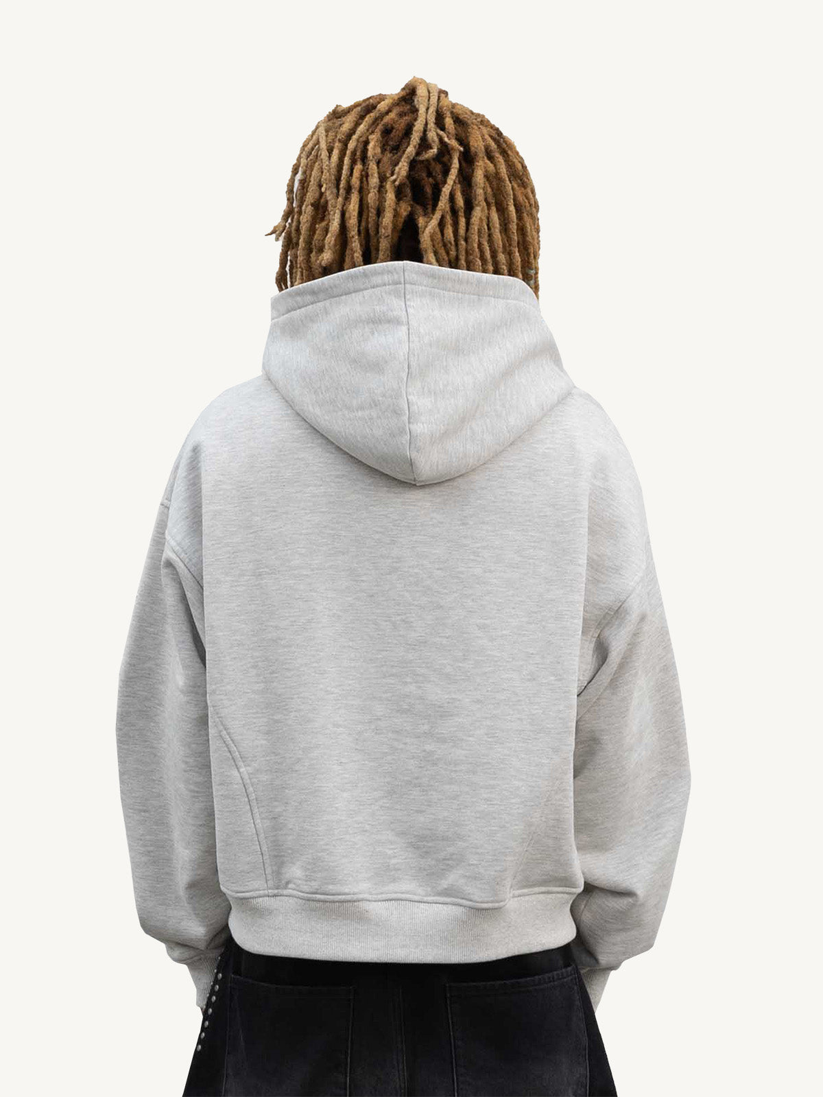 PASSPORT ZIP HOODIE - MELANGE GREY