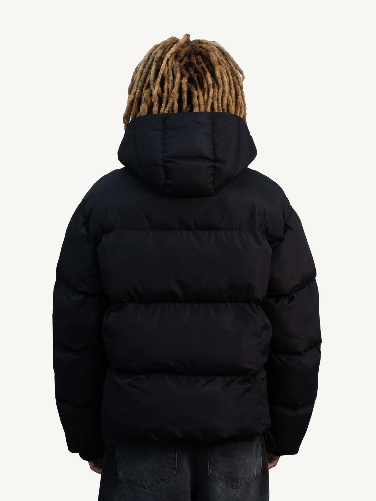 SCR PUFFER JACKET - BLACK