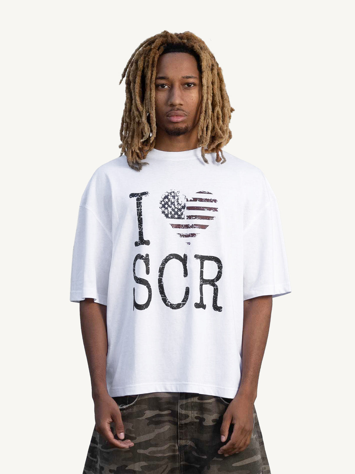SCR USA TSHIRT - WHITE