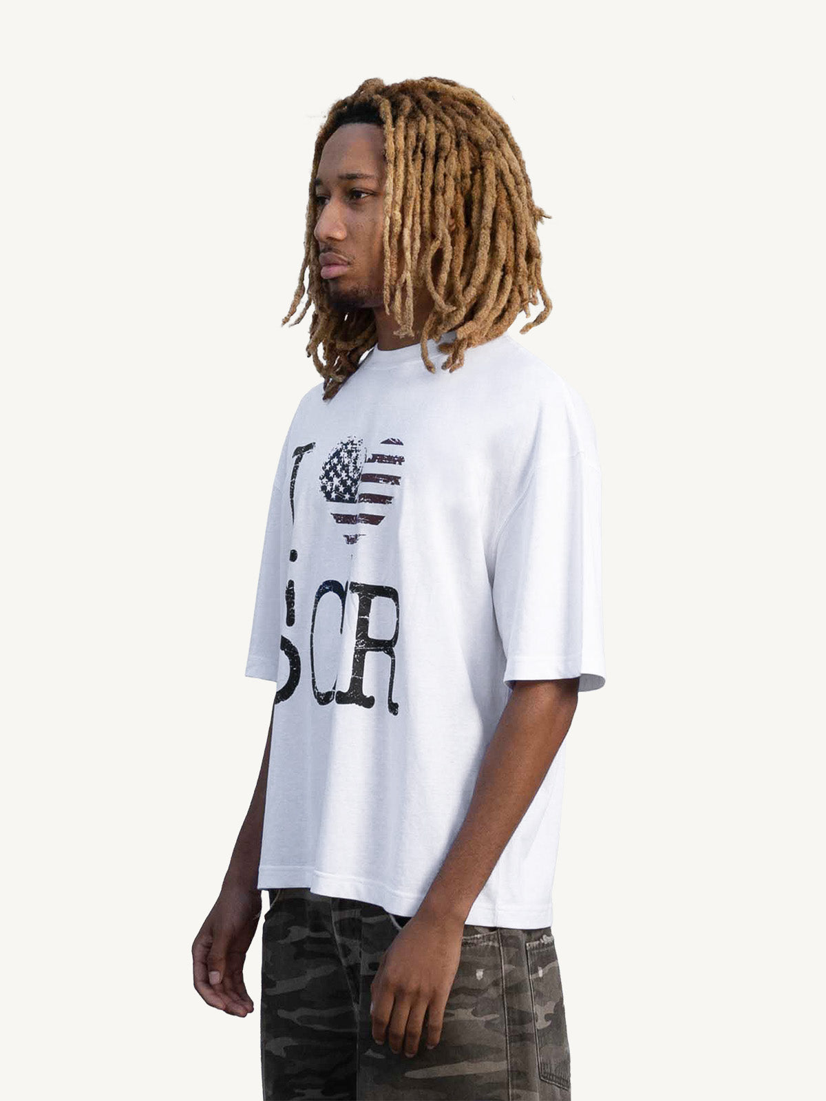 SCR USA TSHIRT - WHITE