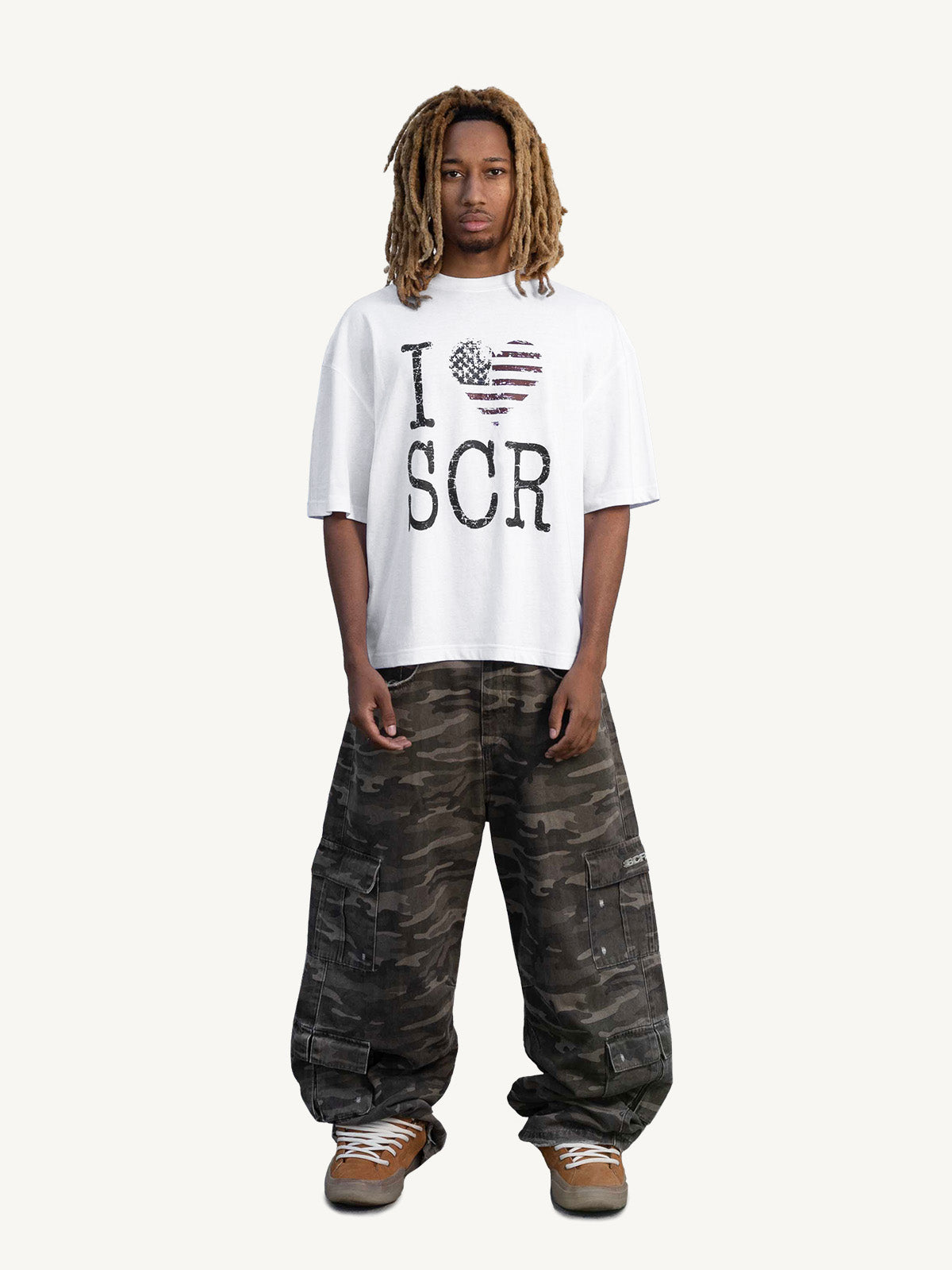 SCR USA TSHIRT - WHITE