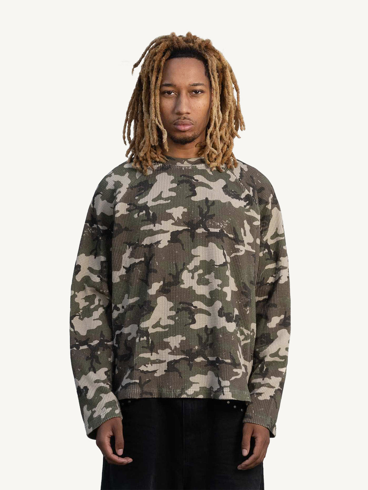 WAFFLE LONGSLEEVE - CAMO