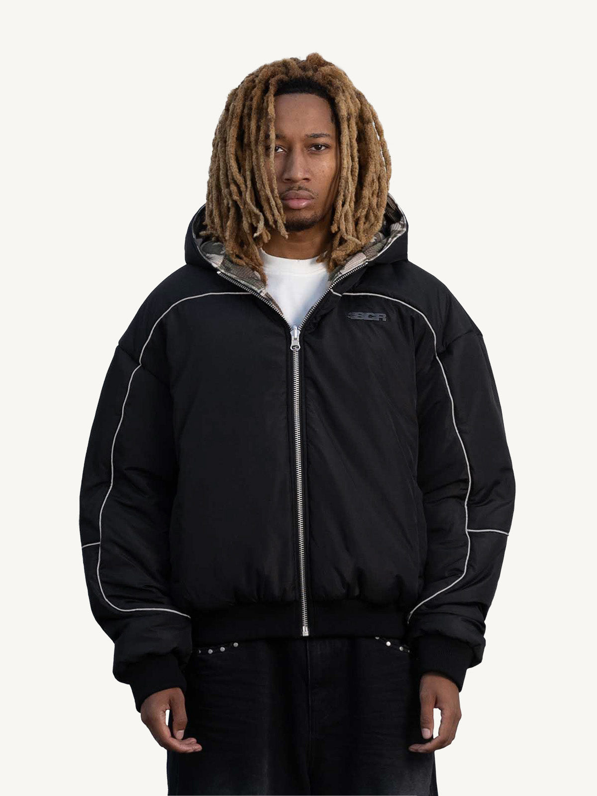 REVERSIBLE BOMBER JACKET - CAMO