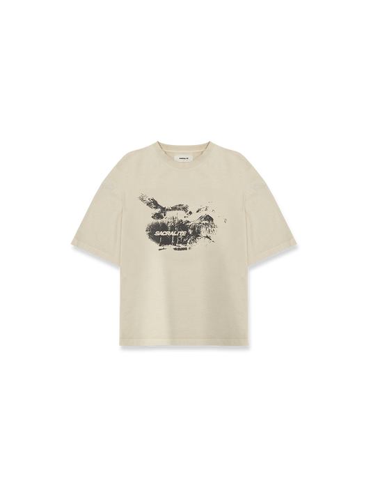 FORREST TSHIRT - BEIGE ACID WASH