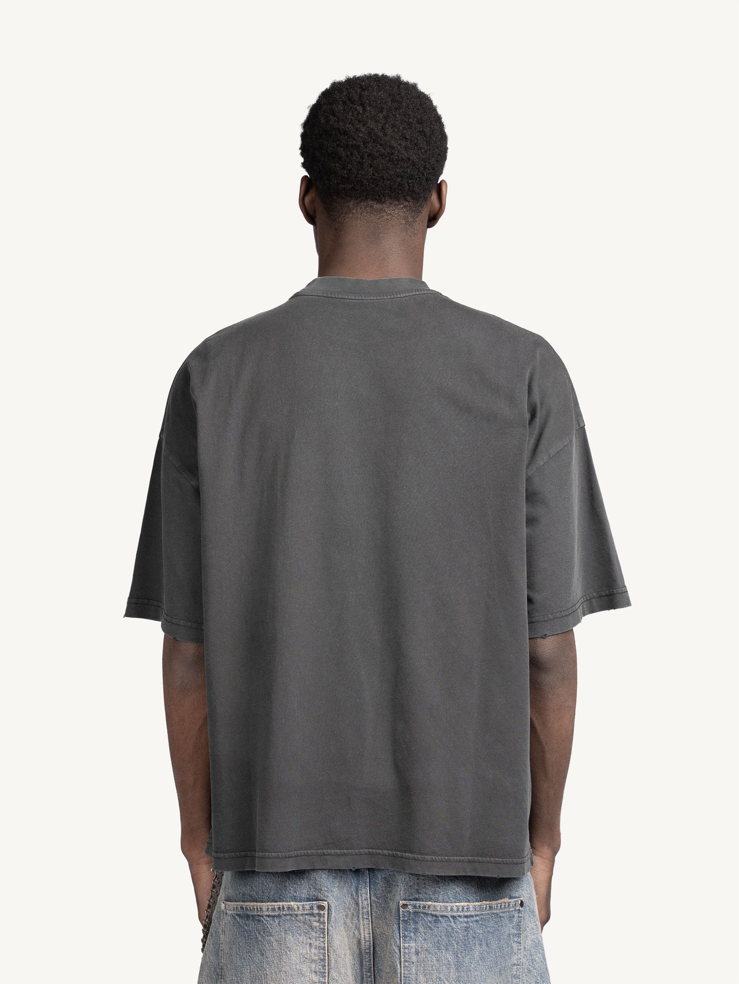 REBELLION TEE - WASHED GREY