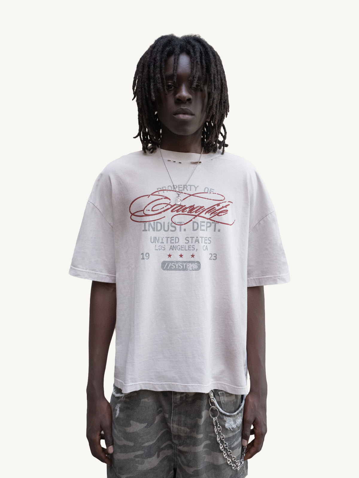 PROPERTY TSHIRT - WASHED GREY