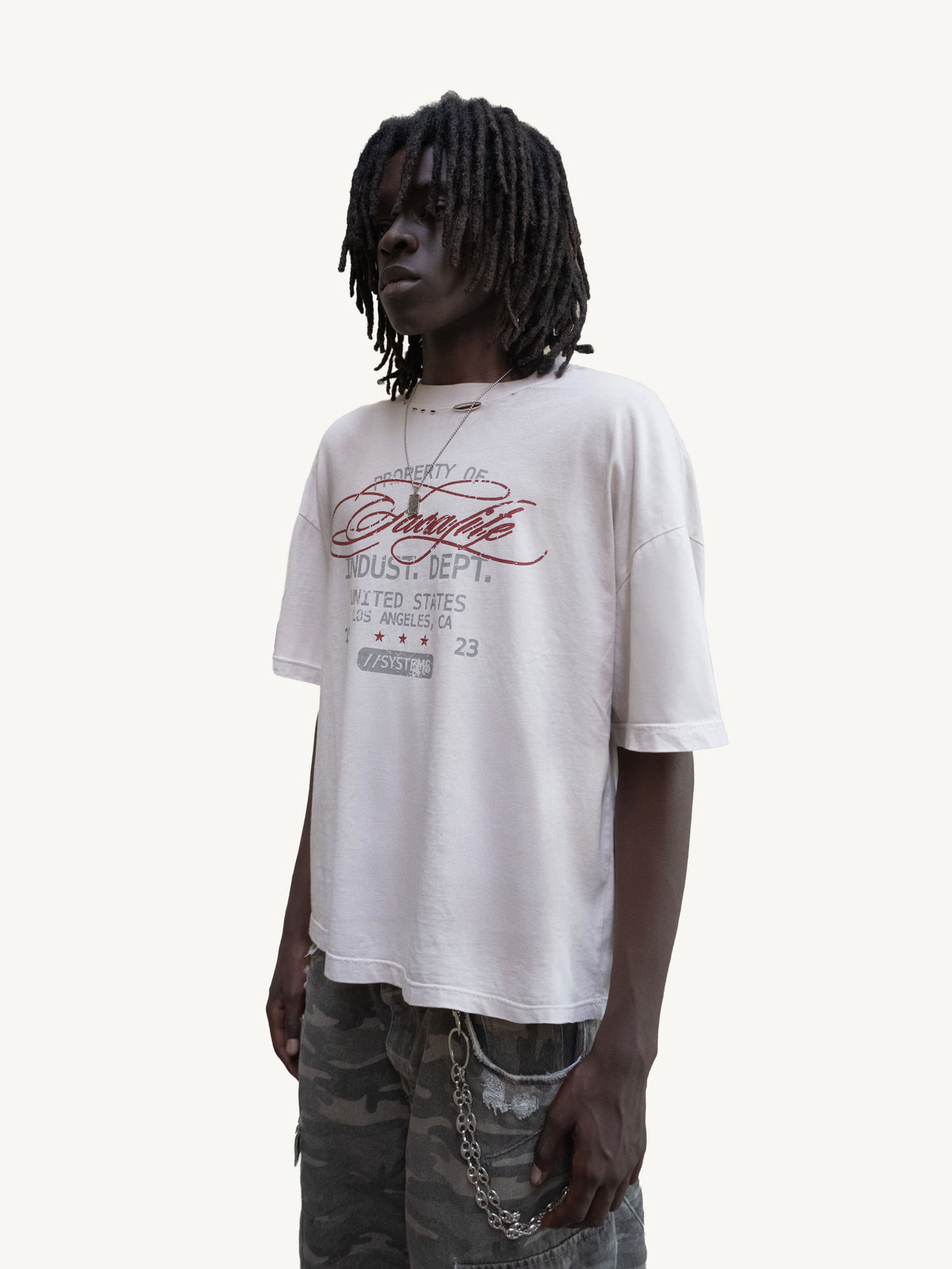 PROPERTY TSHIRT - WASHED GREY