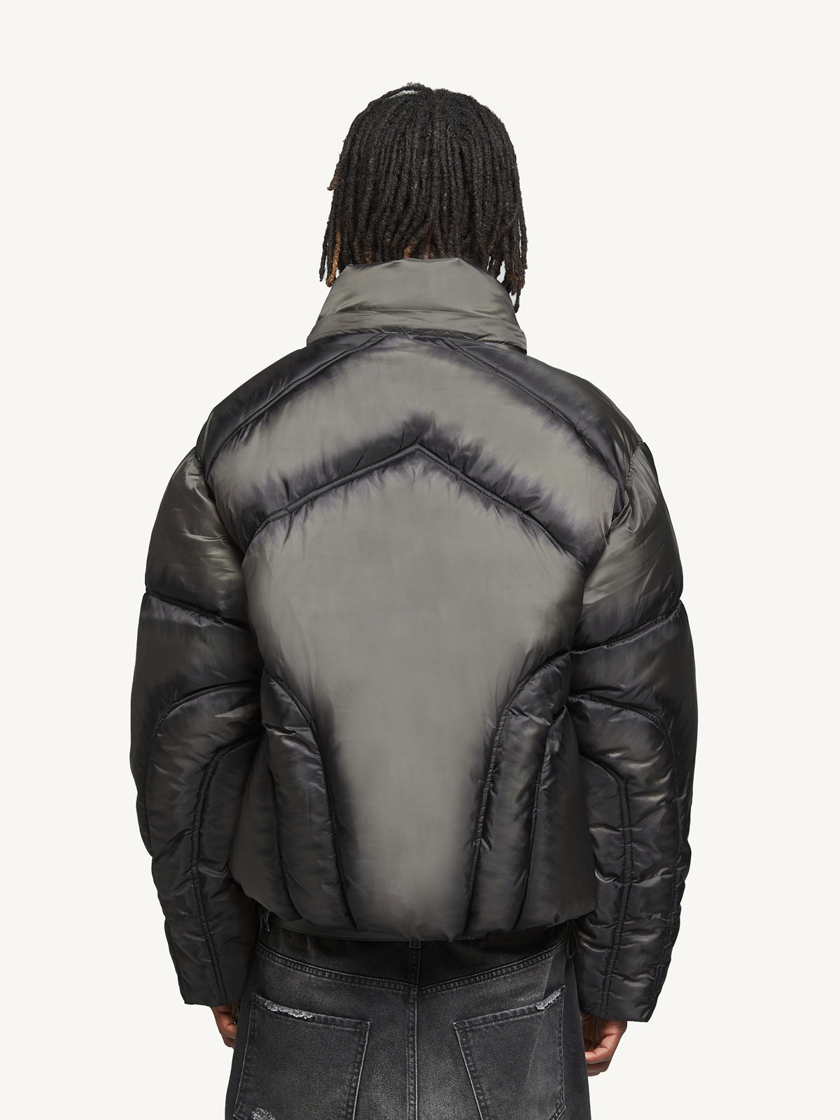 PUFFER JACKET HOODLESS - GREEN