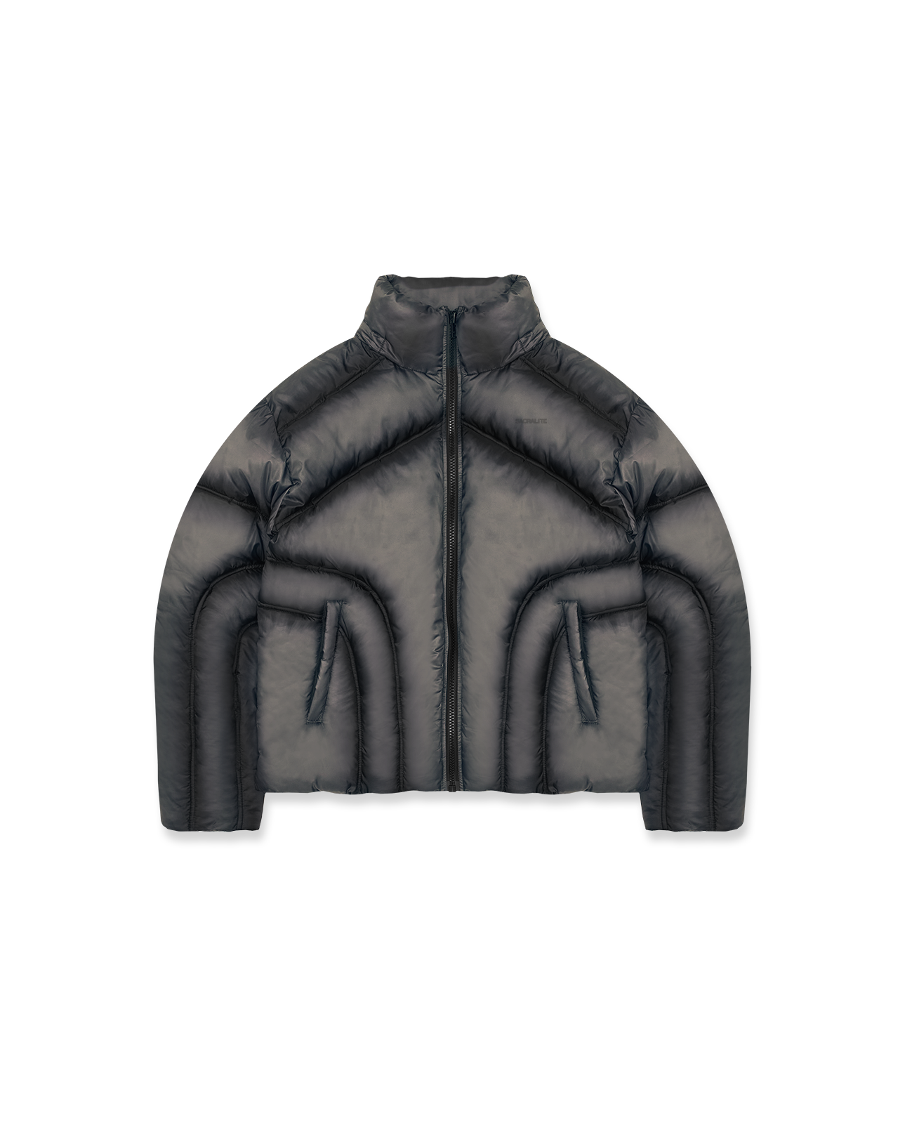 PUFFER JACKET HOODLESS - GREEN