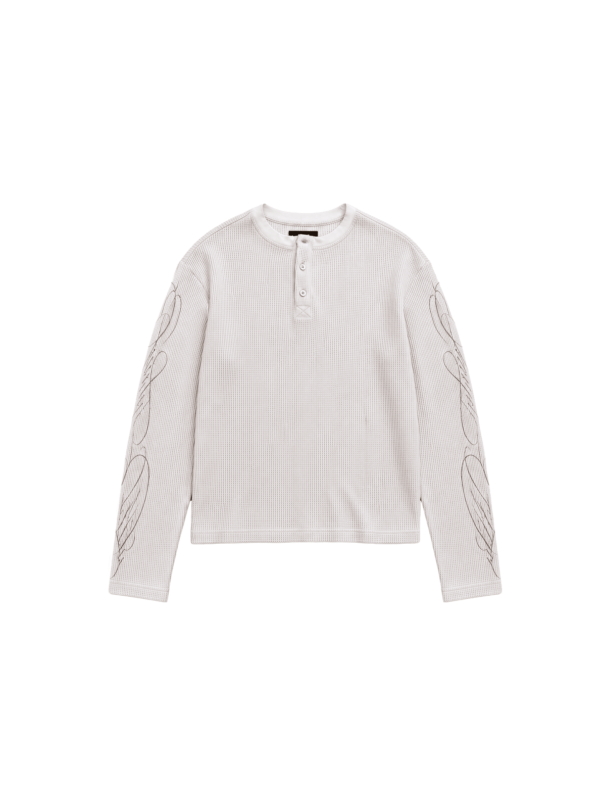 WAFFLE HENLEY L/S - GREY