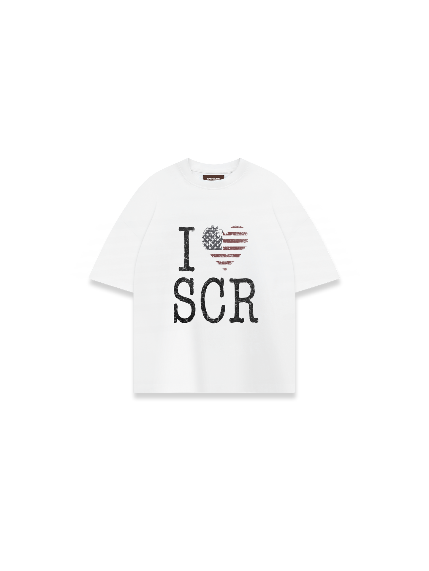SCR USA TSHIRT - WHITE