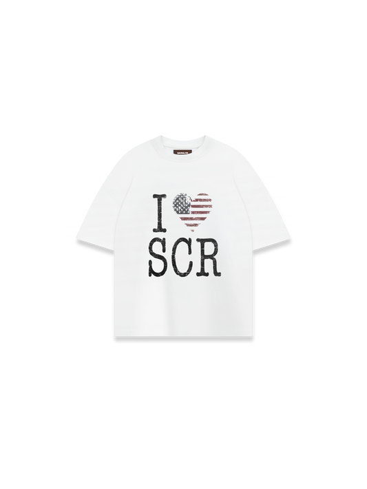 SCR USA TSHIRT - WHITE