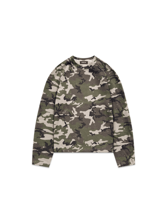 WAFFLE LONGSLEEVE - CAMO