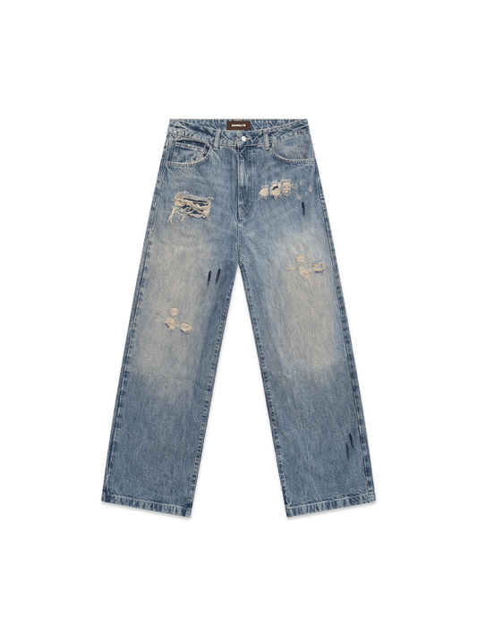 WORN OUT DENIM - WASHED BLUE